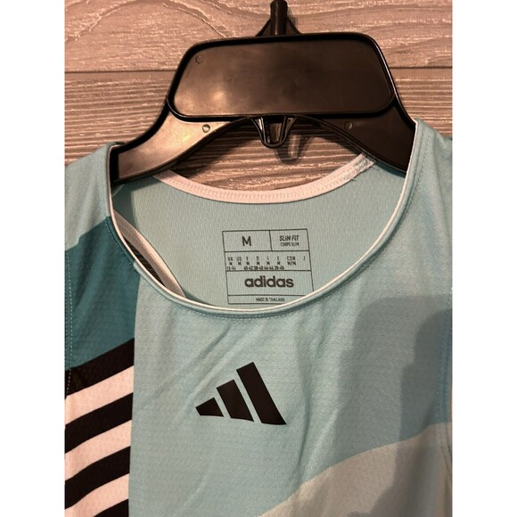 SZ M- Adidas Women's Aero Ready Transformative Tennis Dress, Flash Aqua /Black. - Picture 7 of 12